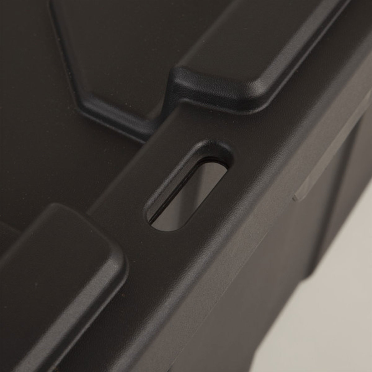 Industrial Tote Stackable Storage Bin with Latching Lid (Set of 4)